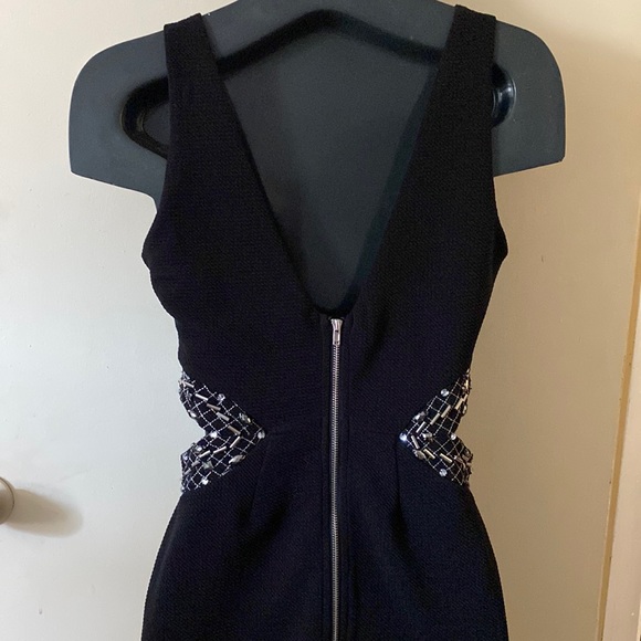 lulumari dress with waist cutouts and rhinestones-small - Picture 2 of 9
